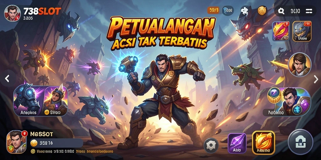 Tampilan seru dari gameplay <strong>738SLOT</strong> yang penuh aksi.