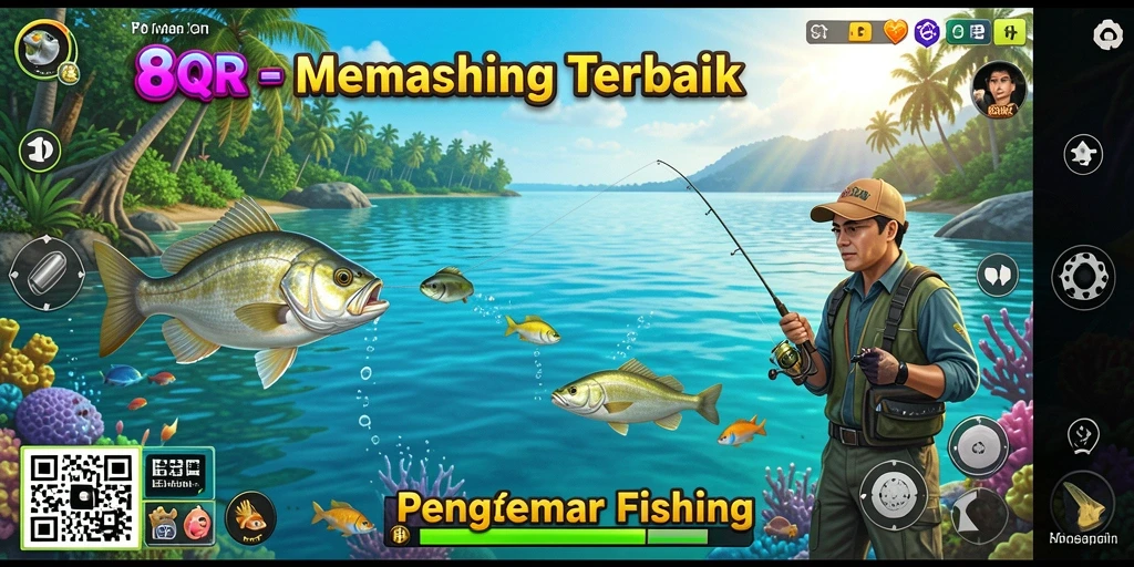 Gameplay Fishing yang menarik dan realistis di 8QR.