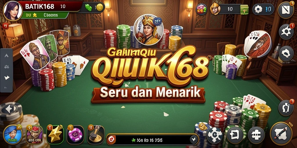 Tangkapan layar utama dari gameplay QiuQiu di BATIK168.