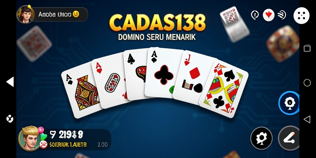 Tampilan gameplay Domino yang seru dan interaktif di CADAS138.