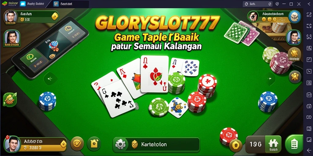 Tampilan gameplay seru dari GLORYSLOT777 dengan teman-teman.