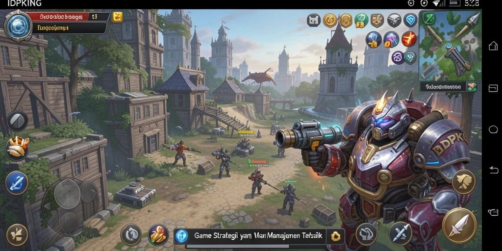 Tampilan menakjubkan dalam gameplay strategi IDPKING.