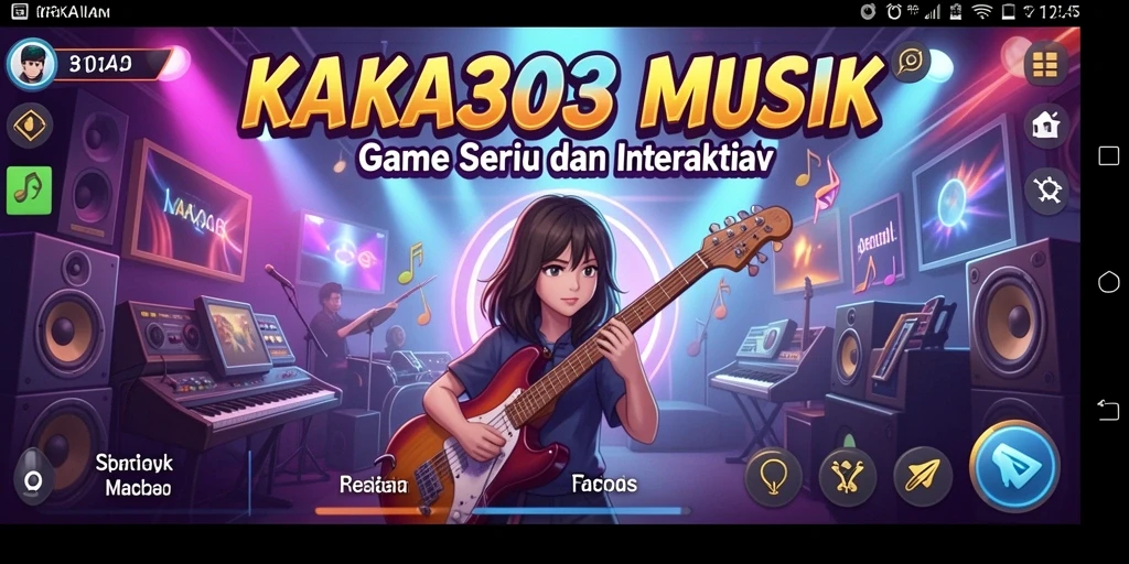 Gameplay seru KAKA303 dengan berbagai pilihan lagu musik.