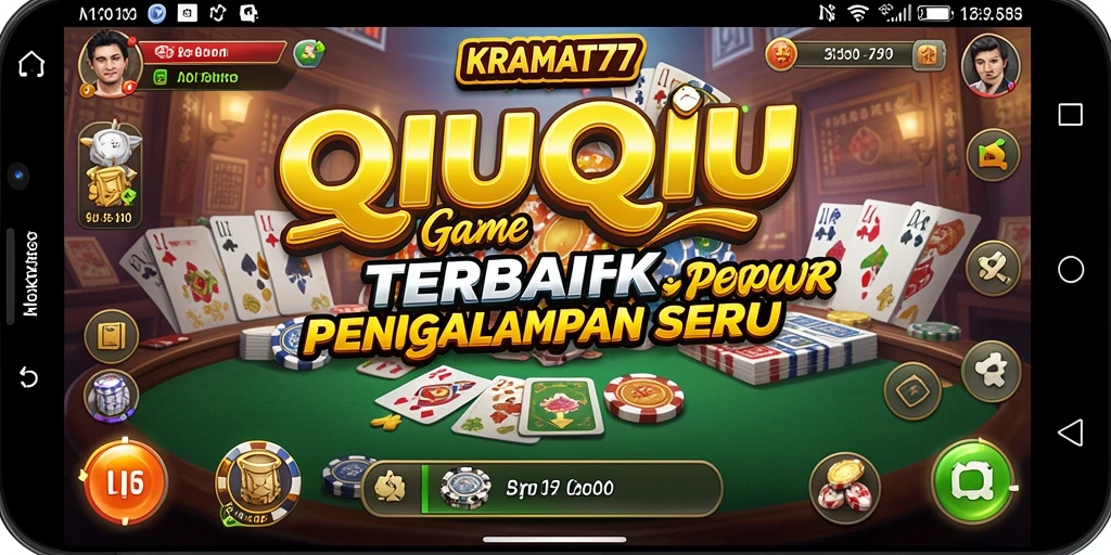Screenshot gameplay KRAMAT77 menampilkan keseruan permainan QiuQiu.