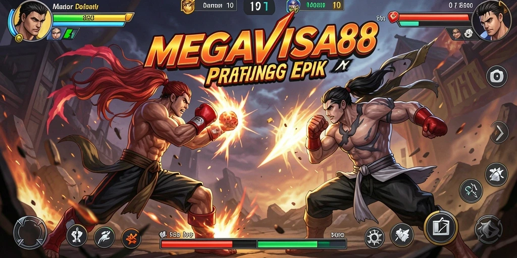 Tampilan seru dari gameplay MEGAVISA88 selama pertarungan Fighting.