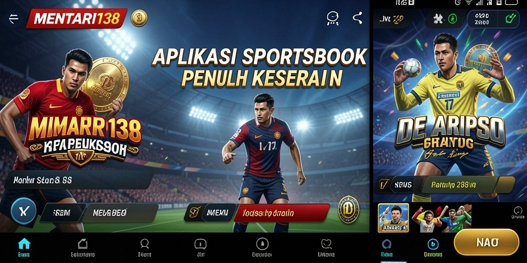 Tangkapan layar <strong>MENTARI138</strong> menampilkan antarmuka taruhan olahraga yang interaktif.