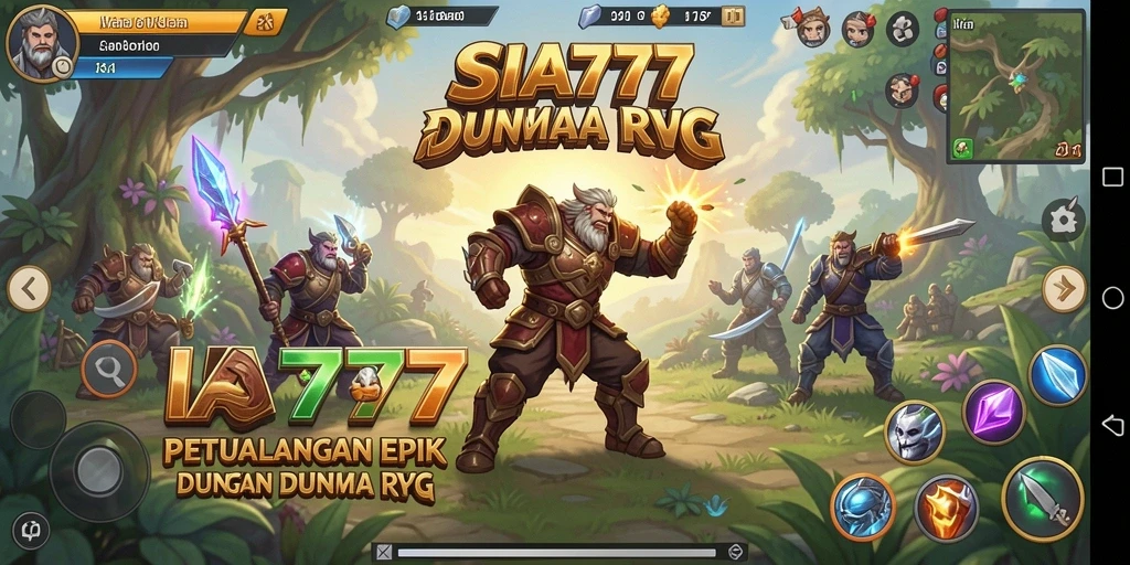 Tampilan gameplay SIA777 menampilkan pertarungan seru dalam dunia RPG fantastis.