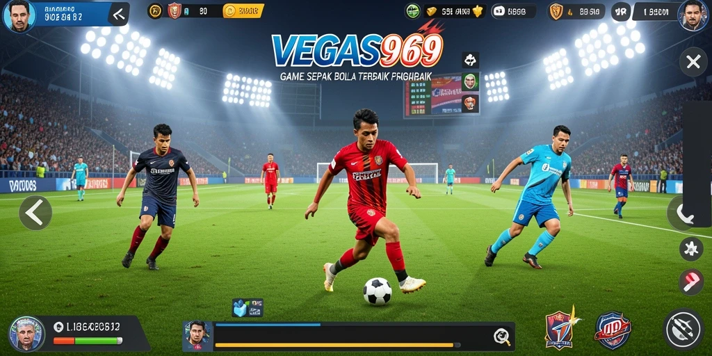 Tampilan gameplay VEGAS969 yang memukau saat pertandingan sepak bola.